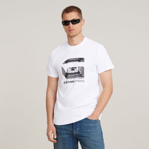 T-Shirt Paris - Blanc - Hommes - G-Star RAW - Modalova