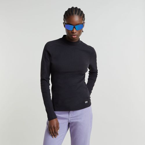 Haut Slim Rib Mock - Noir - Femmes - G-Star RAW - Modalova