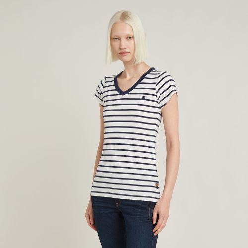 Haut Eyben Stripe Slim V-Neck - s - G-Star RAW - Modalova