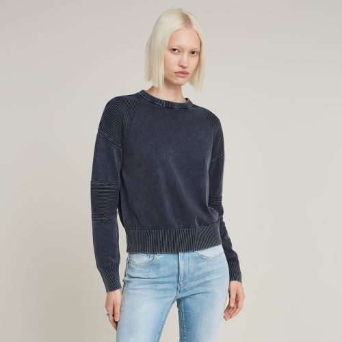 Sweater Washed Lightweight Biker Knitted - s - G-Star RAW - Modalova