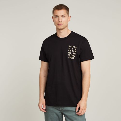 T-Shirt Text Chest - Noir - Hommes - G-Star RAW - Modalova