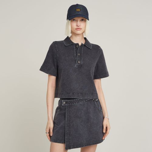 Pull Overdyed Polo - Noir - Femmes - G-Star RAW - Modalova