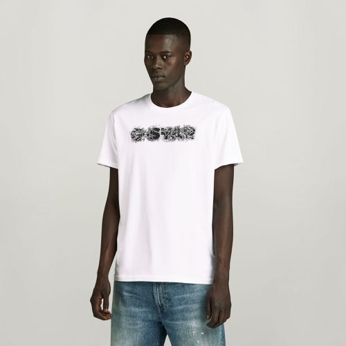 T-Shirt Distressed Logo - s - G-Star RAW - Modalova