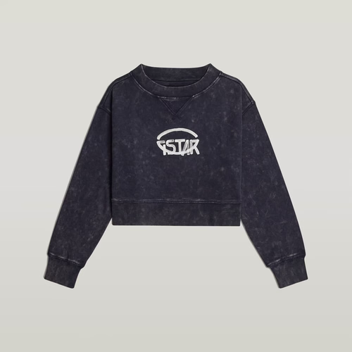 Sweat Overdyed Cropped Logo Loose - s - G-Star RAW - Modalova