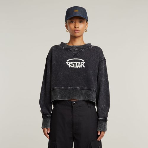 Sweat Overdyed Cropped Logo Loose - s - G-Star RAW - Modalova