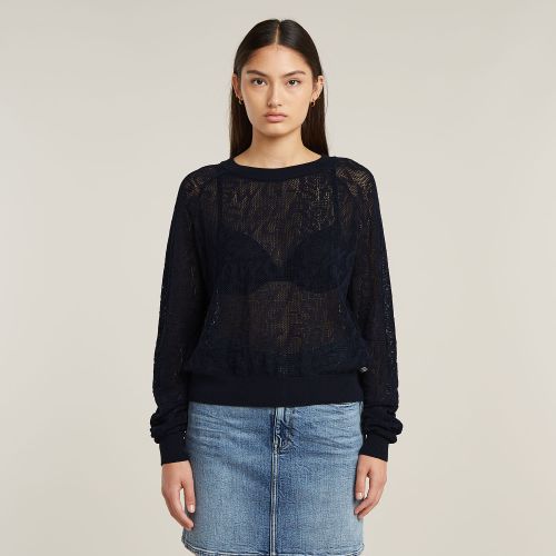 Pull En Maille Léger Pointelle - s - G-Star RAW - Modalova