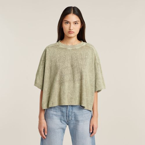 T-shirt Washed Multi Logo Oversized - s - G-Star RAW - Modalova