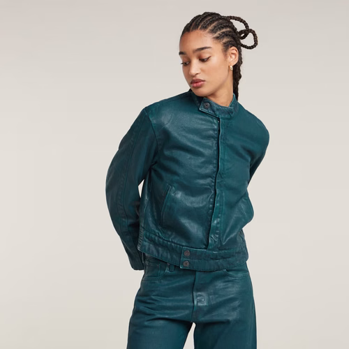 Veste Moto courte - Vert - Femmes - G-Star RAW - Modalova