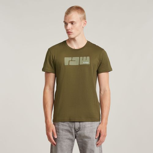 T-Shirt RAW Puff - Vert - Hommes - G-Star RAW - Modalova