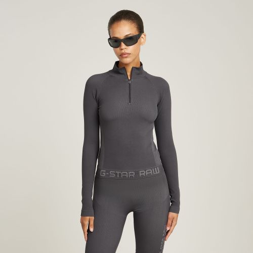 Haut Seamless Zip - Gris - Femmes - G-Star RAW - Modalova