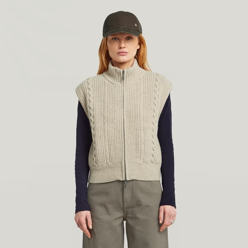 Veste Cable Full Zip Knit - s - G-Star RAW - Modalova