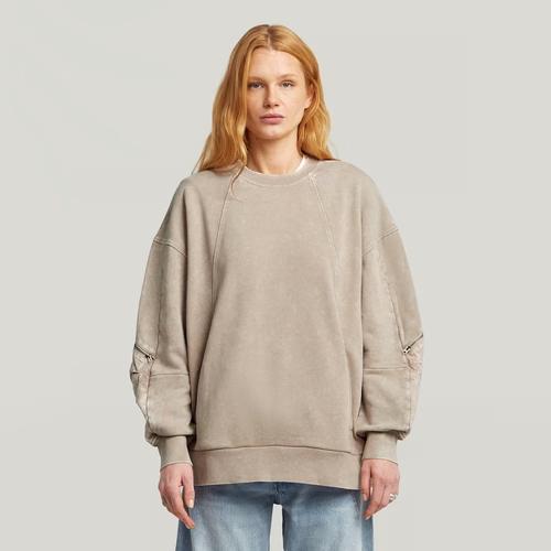 Sweat Washed 3D Mix Oversized - s - G-Star RAW - Modalova