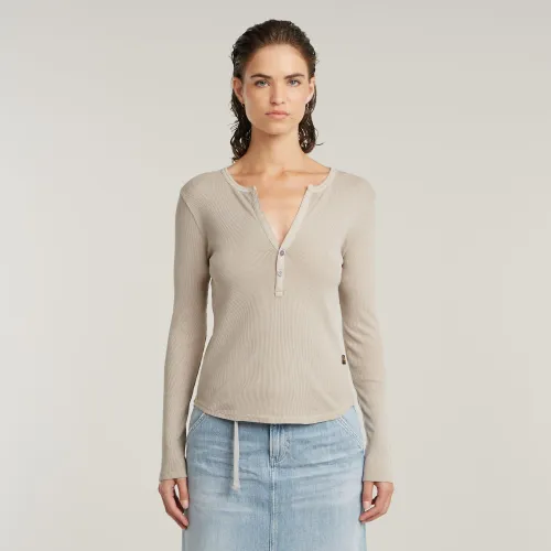Top Deep V Slim - Beige - Femmes - G-Star RAW - Modalova