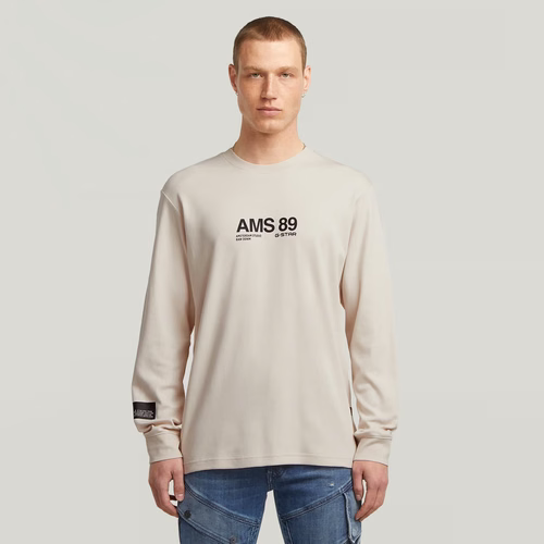 T-shirt AMS 89 - Blanc - Hommes - G-Star RAW - Modalova