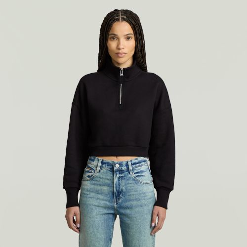 Sweat Cropped Half Zip Loose - s - G-Star RAW - Modalova