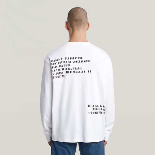 T-shirt Back Embro Text Loose - s - G-Star RAW - Modalova