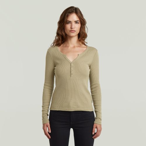 T-shirt Deep V Henley Slim - s - G-Star RAW - Modalova