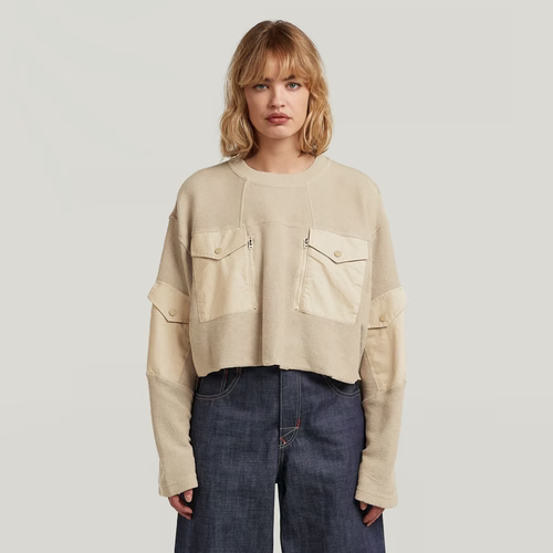Sweat Multi Pocket Mix Loose Cropped - s - G-Star RAW - Modalova