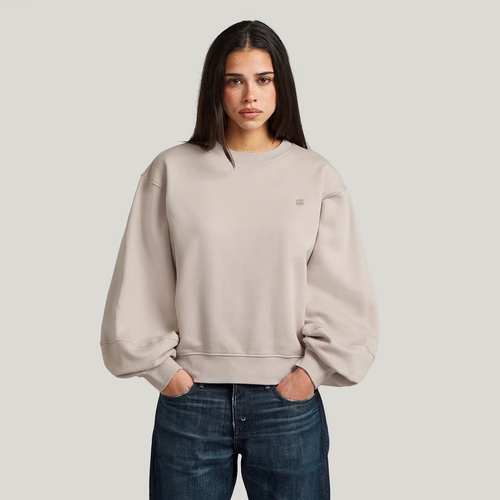 Sweat Logo Crew - Beige - Femmes - G-Star RAW - Modalova
