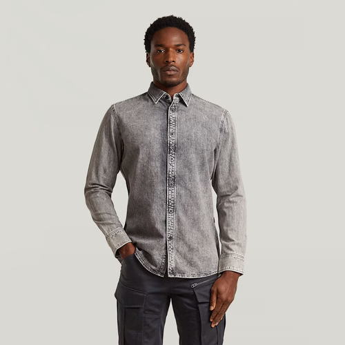 Chemise Clean Slim - Gris - Hommes - G-Star RAW - Modalova