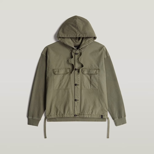 Sweat Woven Mix Loose Hoodie Overshirt - s - G-Star RAW - Modalova