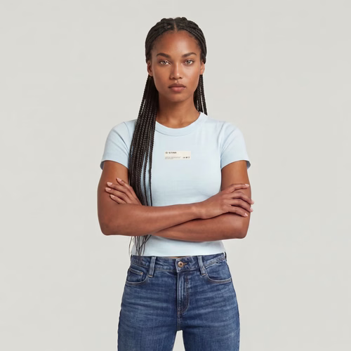 T-shirt Baby - Bleu clair - Femmes - G-Star RAW - Modalova