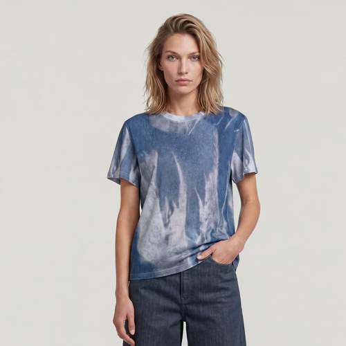 T-shirt Denim Print - s - G-Star RAW - Modalova