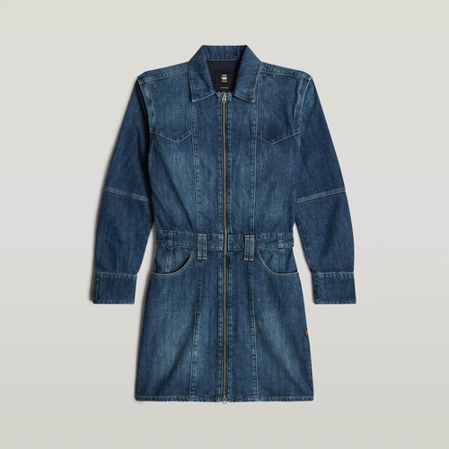 Robe Biker - Bleu foncé - Femmes - G-Star RAW - Modalova