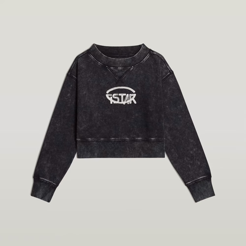 Sweat Overdyed Cropped Logo Loose - s - G-Star RAW - Modalova
