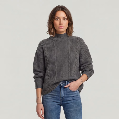 Tricot Cable Double Collar - s - G-Star RAW - Modalova