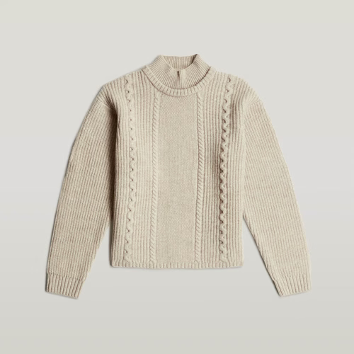 Tricot Cable Double Collar - s - G-Star RAW - Modalova