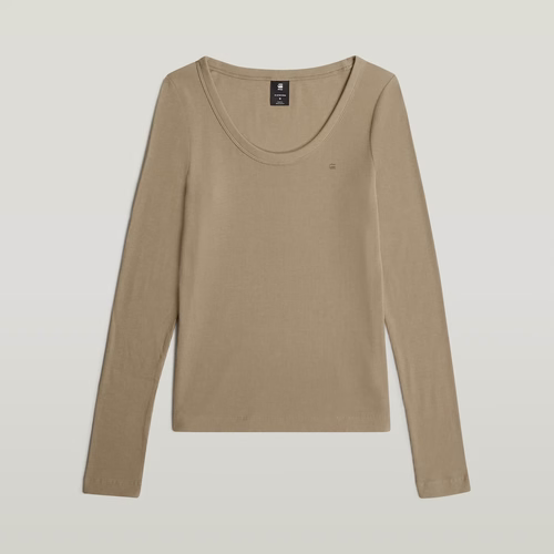 T-shirt Slim Rib Open Neck - s - G-Star RAW - Modalova