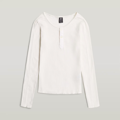 T-shirt Slim Henley Long Sleeve - s - G-Star RAW - Modalova