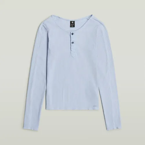 T-shirt Slim Henley Long Sleeve - s - G-Star RAW - Modalova