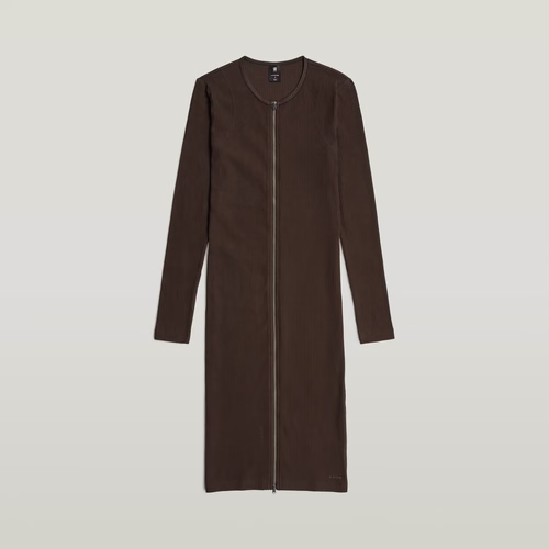 Robe 2 Way Slim Rib - Brun - Femmes - G-Star RAW - Modalova