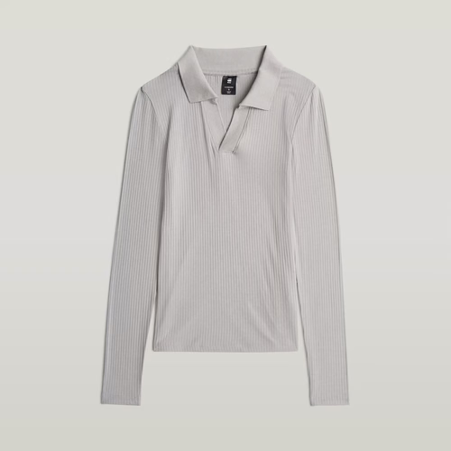 Polo Ribbed Slim Long Sleeve - s - G-Star RAW - Modalova