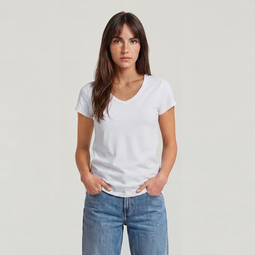 T-shirt Slim V - Blanc - Femmes - G-Star RAW - Modalova