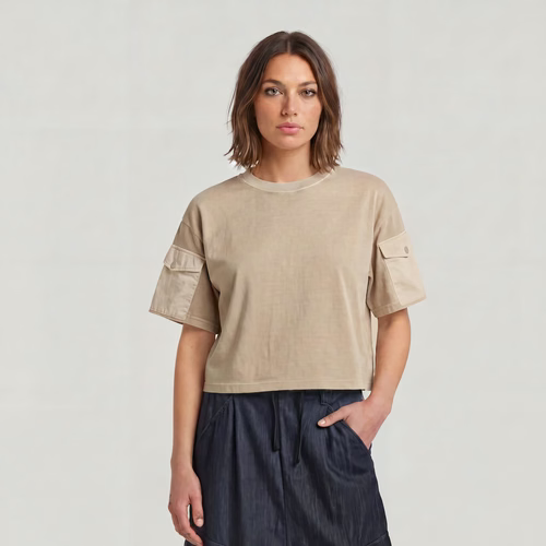 T-shirt Washed Mix Boxy Cropped - s - G-Star RAW - Modalova