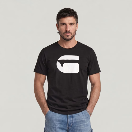 T-Shirt Logo Slim - Noir - Hommes - G-Star RAW - Modalova