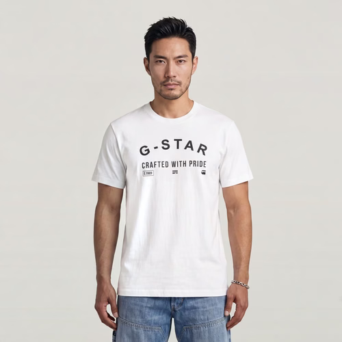 T-shirt Chest Logo - Blanc - Hommes - G-Star RAW - Modalova