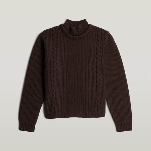 Tricot Cable Double Collar - s - G-Star RAW - Modalova