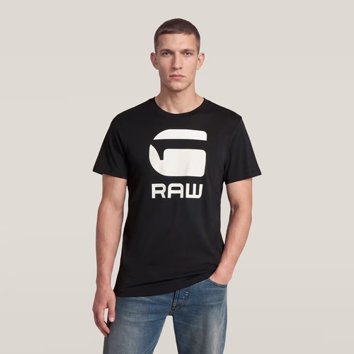 T-Shirt Logo Slim - Noir - Hommes - G-Star RAW - Modalova