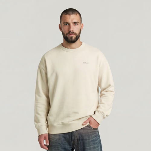 Sweat HB Badge - Blanc - Hommes - G-Star RAW - Modalova