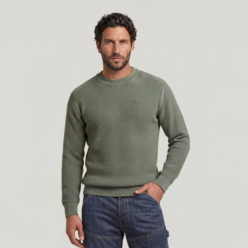 Pull Washed Knit - Vert - Hommes - G-Star RAW - Modalova
