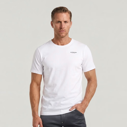 T-Shirt Slim Base - Blanc - Hommes - G-Star RAW - Modalova