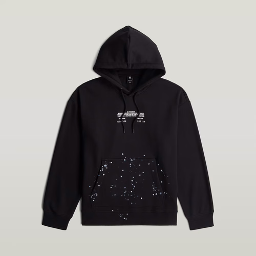 Sweat Text Splatters Relaxed Hoodie - s - G-Star RAW - Modalova