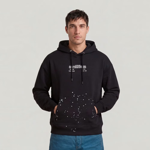 Sweat Text Splatters Relaxed Hoodie - s - G-Star RAW - Modalova