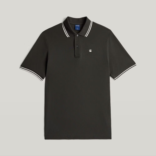 Polo Striped Collar - Gris - Hommes - G-Star RAW - Modalova