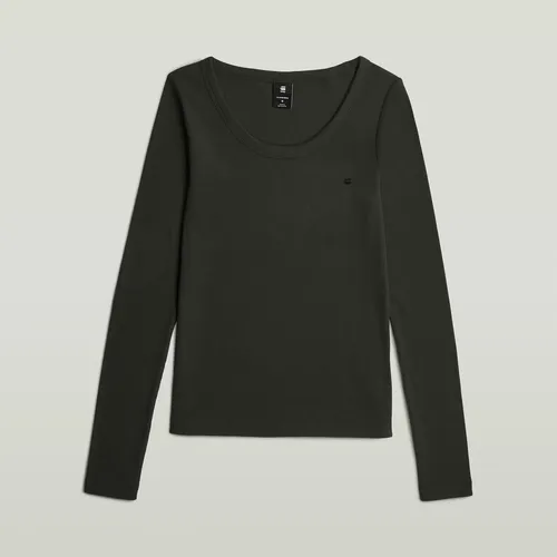 T-shirt Slim Rib Open Neck - s - G-Star RAW - Modalova