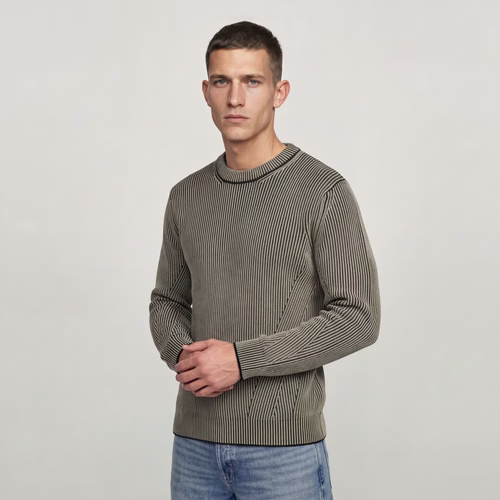 Pull 2 Tone Structure Knit Crew Neck - s - G-Star RAW - Modalova